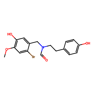 N-(2-Bromo-5-hydroxy-4-methoxybenzyl)-N-(4-hydroxyphenethyl)formamide,122584-18-3