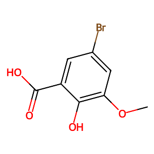 5-Bromo-2-hydroxy-3-methoxybenzoic acid,35090-76-7