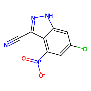 6-Chloro-4-nitro-1H-indazole-3-carbonitrile,885519-37-9