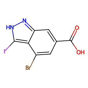 4-Bromo-3-iodo-1H-indazole-6-carboxylic acid,885523-54-6