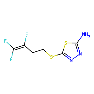 5-[(3,4,4-Trifluoro-3-butenyl)sulfanyl]-1,3,4-thiadiazol-2-amine,145070-01-5