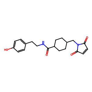 [2-(4-Hydroxyphenyl)ethyl]-[4-(N-maleimidomethyl)cyclohexyl]-carboxamide,143245-96-9