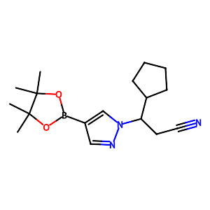 3-Cyclopentyl-3-[4-(4,4,5,5-tetramethyl-1,3,2-dioxaborolan-2-yl)-1H-pyrazol-1-yl]propanenitrile,1153949-38-2