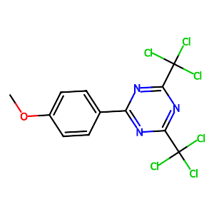 2-(4-Methoxyphenyl)-4,6-bis(trichloromethyl)-1,3,5-triazine,3584-23-4