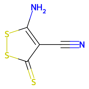 5-Amino-3-thioxo-3H-1,2-dithiole-4-carbonitrile,5147-74-0