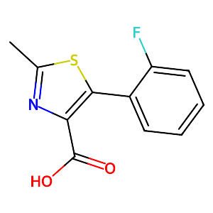 5-(2-Fluorophenyl)-2-methyl-1,3-thiazole-4-carboxylic acid,522646-43-1