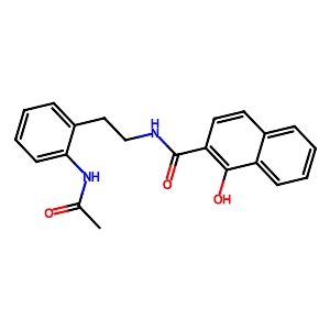 N-{2-[2-(Acetylamino)phenyl]ethyl}-1-hydroxy-2-naphthamide,5254-41-1