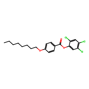 2,4,5-Trichlorophenyl 4-N-octyloxybenzoate,79404-93-6