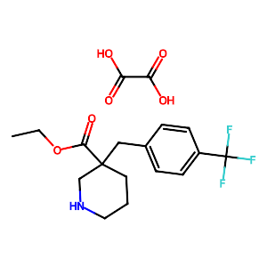 3-[4-(Trifluoromethyl)benzyl]piperidine-3-ethylcarboxylate oxalate,1198416-87-3