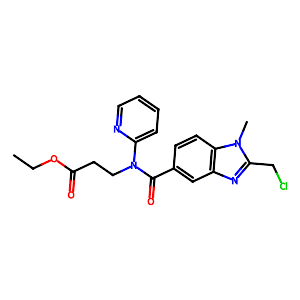 Ethyl 3-(2-(chloromethyl)-1-methyl-N-(pyridin-2-yl)-1H-benzo[d]imidazole-5-carboxamido)propanoate,1307233-94-8