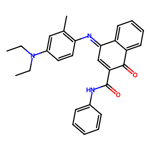 2-Phenylcarbamoyl-1,4-naphthoquinone-4-(4-diethylamino-2-methylphenyl)imine,102187-19-9