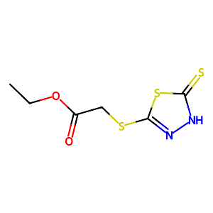 Ethyl [(5-sulfanyl-1,3,4-thiadiazol-2-yl)sulfanyl]acetate,83123-75-5
