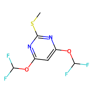 4,6-Bis(difluoromethoxy)-2-(methylthio)pyrimidine,100478-25-9