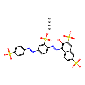 3-Hydroxy-4[2-sulfo-4-(4-sulfophenylazo)phenylazo]-2,7-naphthalenedisulfonic acid tetrasodium salt,6226-79-5