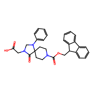 Fmoc-3-carboxymethyl-1-phenyl-1,3,8-triazaspiro[4.5]decan-4-one,215190-27-5