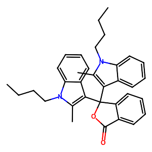 3,3-Bis(1-butyl-2-methyl-1H-indol-3-yl)isobenzofuran-1(3H)-one,50292-91-6
