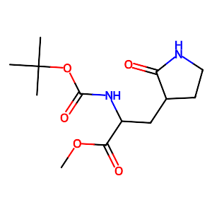 Methyl (S)-2-(Boc-amino)-3-[(S)-2-oxo-3-pyrrolidinyl]propanoate,328086-60-8