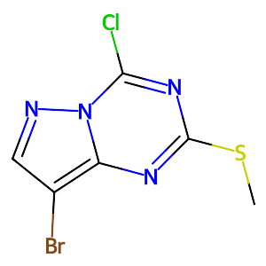 8-Bromo-4-chloro-2-(methylthio)pyrazolo[1,5-a][1,3,5]triazine,54346-33-7