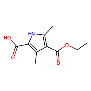 4-(Ethoxycarbonyl)-3,5-dimethyl-1H-pyrrole-2-carboxylic acid,5442-91-1
