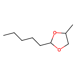 4-Methyl-2-pentyl-1,3-dioxolane, contain ~15% 4-Methyl-2-butyl-1,3-dioxolane,1599-49-1