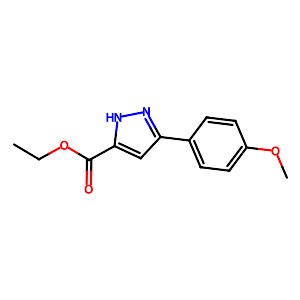 Ethyl 3-(4-methoxyphenyl)-1H-pyrazole-5-carboxylate,229015-76-3