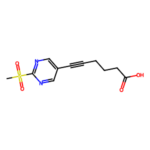 6-(2-(Methylsulfonyl)pyrimidin-5-yl)hex-5-ynoic acid,2356229-58-6