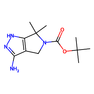 PYRROLO[3,4-C]PYRAZOLE-5(4H)-CARBOXYLIC ACID, 3-AMINO-2,6-DIHYDRO-6,6-DIMETHYL-, 1,1-DIMETHYLETHYL ESTER,718632-44-1