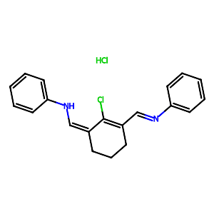 N-((2-Chloro-3-((phenylimino)methyl)cyclohex-2-en-1-ylidene)methyl)aniline hydrochloride,63857-00-1