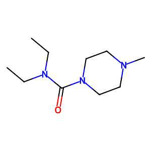 N,N-diethyl-4-methyl-1-piperazinecarboxamide,90-89-1