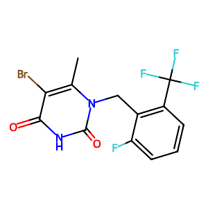 5-Bromo-1-(2-fluoro-6-(trifluoromethyl)benzyl)-6-methylpyrimidine-2,4(1H,3H)-dione,830346-48-0