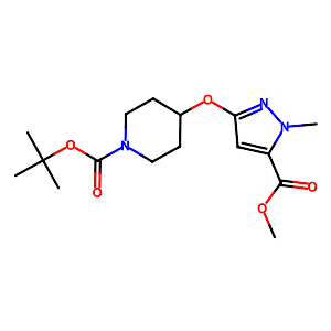 tert-Butyl 4-(5-methoxycarbonyl-1-methylpyrazol-3-yl)oxypiperidine-1-carboxylate,1404364-80-2
