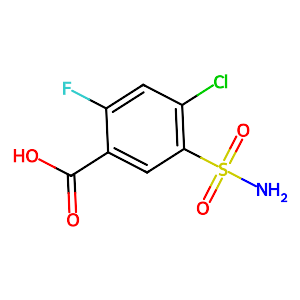4-Chloro-2-fluoro-5-sulfamylbenzoic acid,4793-22-0