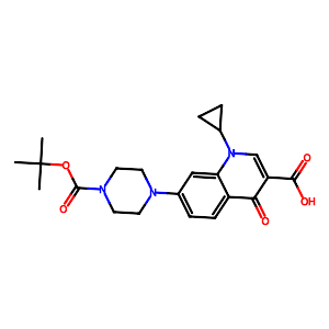 7-(4-(tert-Butoxycarbonyl)piperazin-1-yl)-1-cyclopropyl-4-oxo-1,4-dihydroquinoline-3-carboxylic acid,2108359-76-6