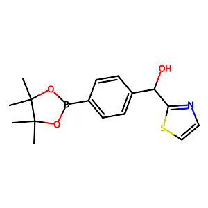 4-[Hydroxy(2-thiazolyl)methyl]benzeneboronic acid pinacol ester,1073371-73-9