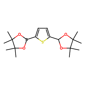 4,4,5,5-Tetramethyl-2-(5-(4,4,5,5-tetramethyl-1,3-dioxolan-2-yl)thiophen-2-yl)-1,3,2-dioxaborolane,1492038-20-6