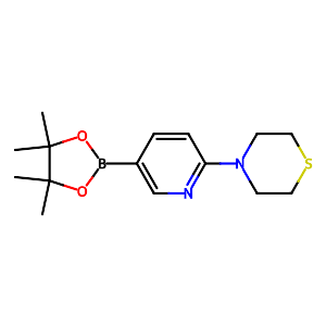 4-(5-(4.4.5.5.-Tetramethyl-1,3,2-dioxaborolan-2-yl)pyridin-2-yl)thiomorpholine,1352413-75-2