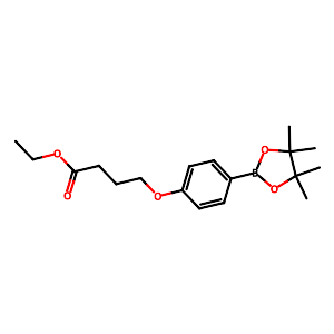 Ethyl 4-(4-(4,4,5,5-tetramethyl-1,3,2-dioxaborolan-2-yl)phenoxy)butanoate,859169-90-7