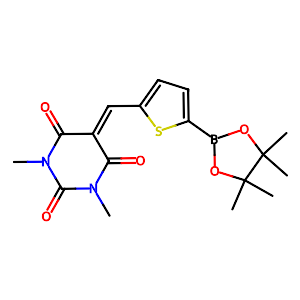1,3-Dimethyl-5-[5-(4,4,5,5-tetramethyl-[1,3,2]dioxaborolan-2-yl)-thiophen-2-ylmethylene]-pyrimidine-2,4,6-trione,1449135-43-6