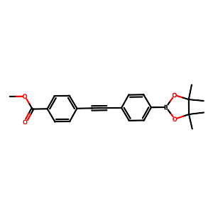 4-([4-(Methoxycarbonyl)phenyl]ethynyl)benzeneboronic acid pinacol ester,1448637-05-5