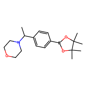 4-(1-(4-(4,4,5,5-Tetramethyl-1,3,2-dioxaborolan-2-yl)phenyl)ethyl)morpholine,1206594-12-8