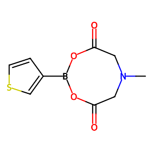 6-Methyl-2-(thiophen-3-yl)-1,3,6,2-dioxazaborocane-4,8-dione,1356166-65-8