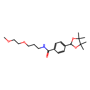 N-(3-(2-Methoxyethoxy)propyl)-4-(4,4,5,5-tetramethyl-1,3,2-dioxaborolan-2-yl)benzamide,2490665-99-9