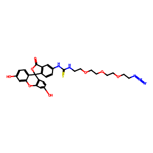 1-(2-(2-(2-(2-Azidoethoxy)ethoxy)ethoxy)ethyl)-3-(3',6'-dihydroxy-3-oxo-3H-spiro[isobenzofuran-1,9'-xanthen]-5-yl)thiourea,1402745-37-2