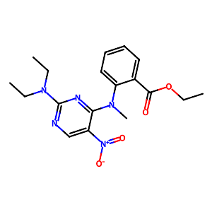 Ethyl 2-((2-(diethylamino)-5-nitropyrimidin-4-yl)(methyl)amino)benzoate,1234479-74-3
