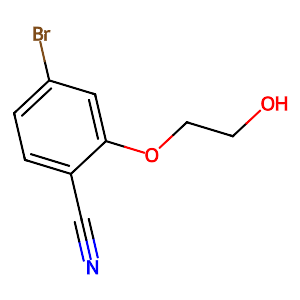 4-Bromo-2-(2-hydroxyethoxy)benzonitrile,1600906-13-5