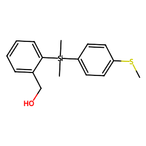 {2-[Dimethyl-(4-methylsulfanyl-phenyl)-silanyl]-phenyl}-methanol,1217863-50-7