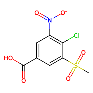 3-Methylsulfonyl-4-chloro-5-nitrobenzoic acid,32548-10-0