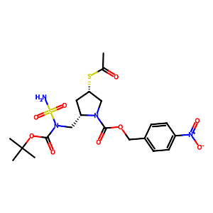 4-Nitrobenzyl (2S,4S)-4-acetylthio-2-[[N-sulfamoyl-N-(tert-butoxycarbonyl)amino]methyl]pyrrolidine-1-carboxylate,491878-06-9