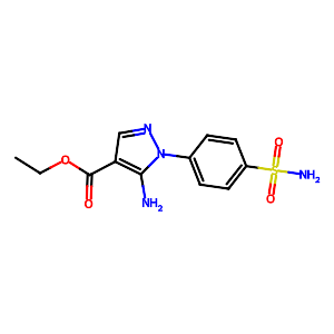 Ethyl 5-amino-1-(4-sulfamoylphenyl)pyrazole-4-carboxylate,72292-62-7