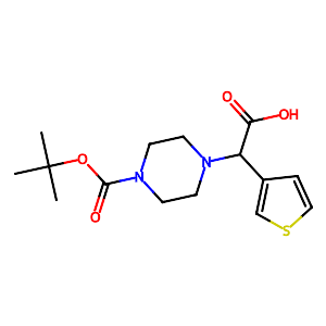 2-(4-Boc-piperazinyl)-2-(thiophen-3-yl)acetic acid,885274-75-9